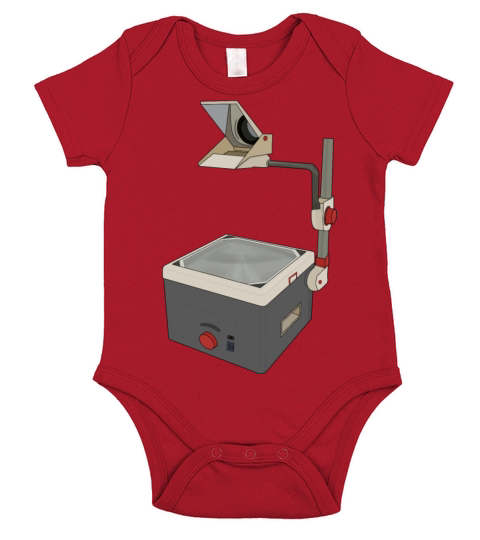 OHP 80s 90s Overhead Projector Short Sleeve Baby One-Piece