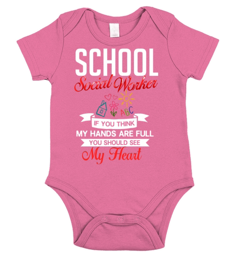 School Social Worker Quotes Appreciation Office Short Sleeve Baby One-Piece
