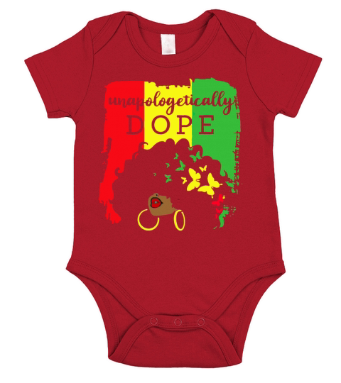 Unapologetically Dope Black History Month African Short Sleeve Baby One-Piece