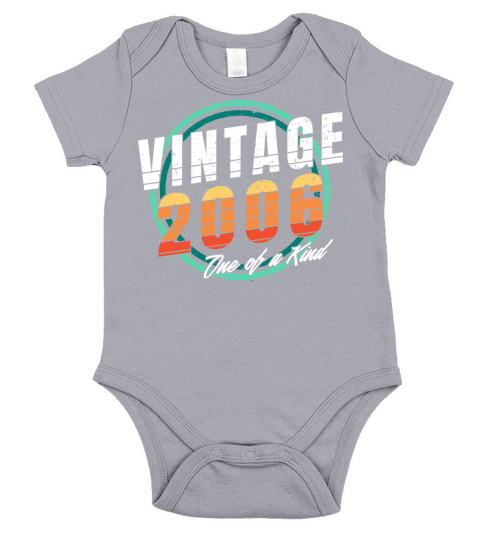 Vintage 2006 Shirt for Men Women 17 Year Old 17th Short Sleeve Baby One-Piece
