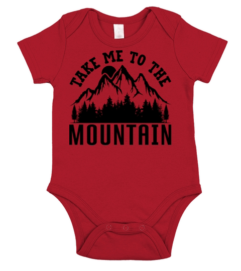 Vintage Mountains Climber Hiker Short Sleeve Baby One-Piece