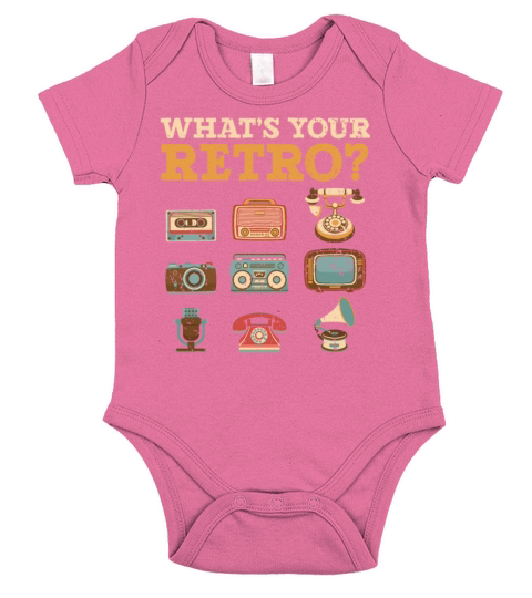 Whats Your Retro Party Vintage 80s 90s Classic Short Sleeve Baby One-Piece