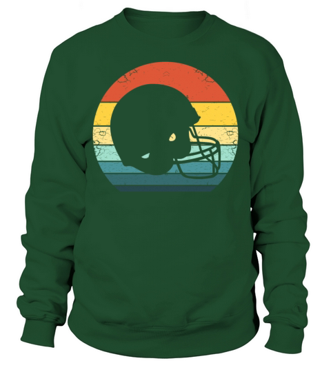 70s Retro American Football Helmet Vintage Sunset Sweatshirt Unisex