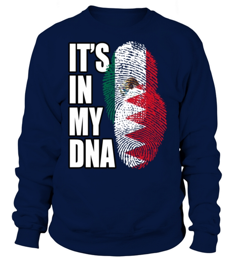 Bahraini And Mexican Mix Heritage DNA Flag Sweatshirt Unisex