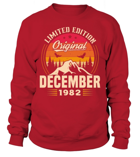 Birthday Gift December 1982 Vintage Retro Sweatshirt Unisex