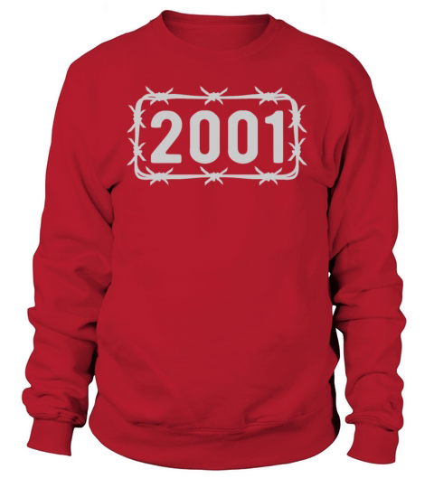 Birthday Vintage 2001 Barbed Wire Sweatshirt Unisex