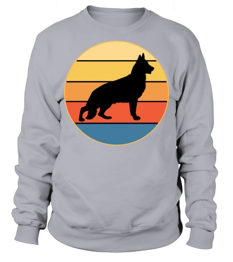 German Shepherd Dog Breed Vintage Retro Sunset Sweatshirt Unisex