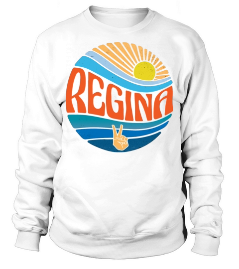 Regina Shirt Vintage Sunset Regina Groovy Tie Dye Sweatshirt Unisex