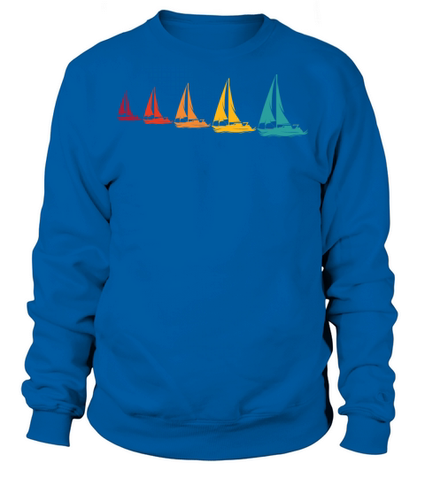 Sailboats Graphic For Sailors Retro Sailing Sweatshirt Unisex