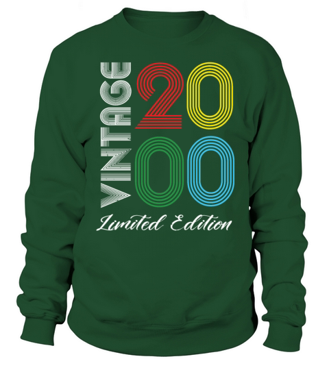 Vintage 2000 Vintage Birthday Retro Vintage Sweatshirt Unisex