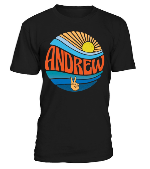 Andrew Shirt Vintage Sunset Andrew Groovy Tie Dye T-Shirt Unisex