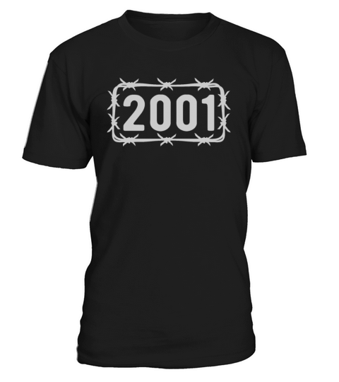 Birthday Vintage 2001 Barbed Wire T-Shirt Unisex