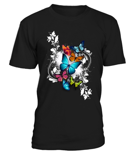 Butterfly Animal Color Colorful Splash Ornaments T-Shirt Unisex