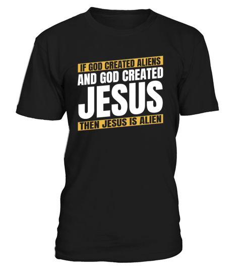 Christian Christianity Funny Alien Jesus T-Shirt Unisex