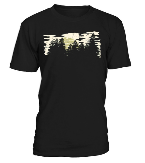 Dark Forest Nature Winter Vintage T-Shirt Unisex