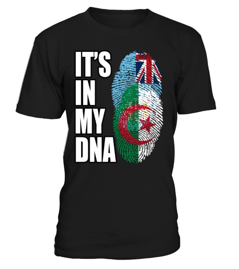 Fijian And Algerian Mix Heritage DNA Flag T-Shirt Unisex