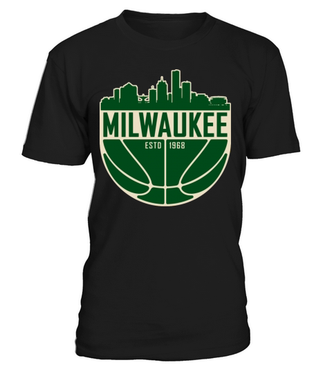 Milwaukee Basketball Skyline Vintage Wisconsin Ret T-Shirt Unisex