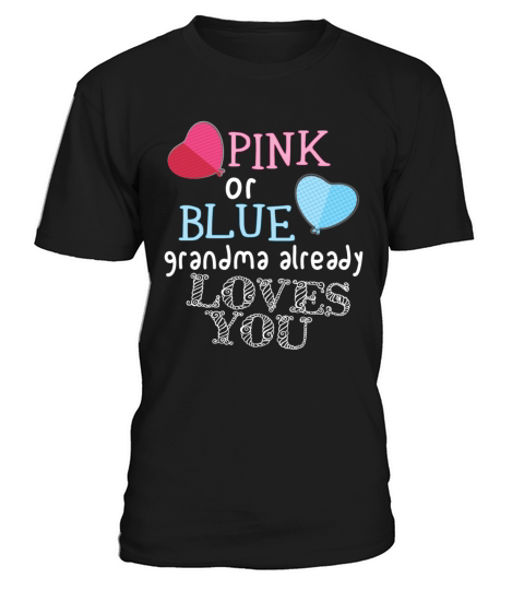 Pink or Blue Gender Reveal Party Grandma T-Shirt Unisex