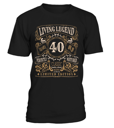 Retro Vintage Birth Whiskey Age 40 Years Old T-Shirt Unisex