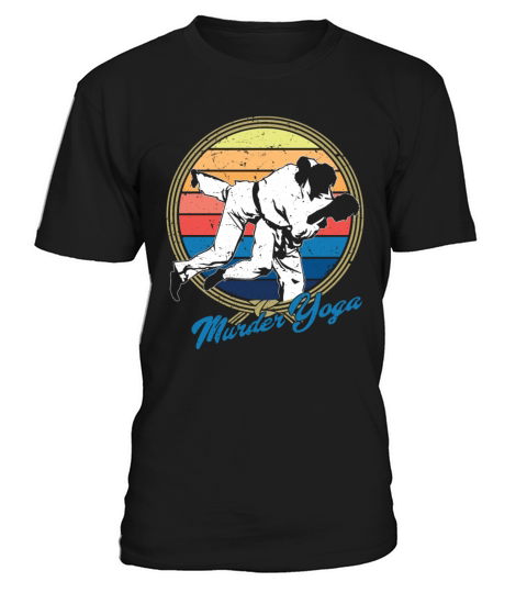 Vintage Brazilian Jiu-Jitsu Funny Murder Yoga T-Shirt Unisex
