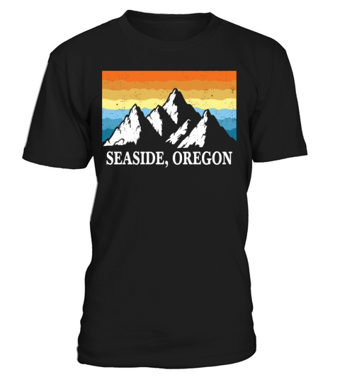 Vintage Seaside Oregon Mountain Hiking Souvenir Pr T-Shirt Unisex