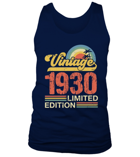 1930 Vintage Born 1930 Retro Birthday Gifts For Me Tank Top Unisex