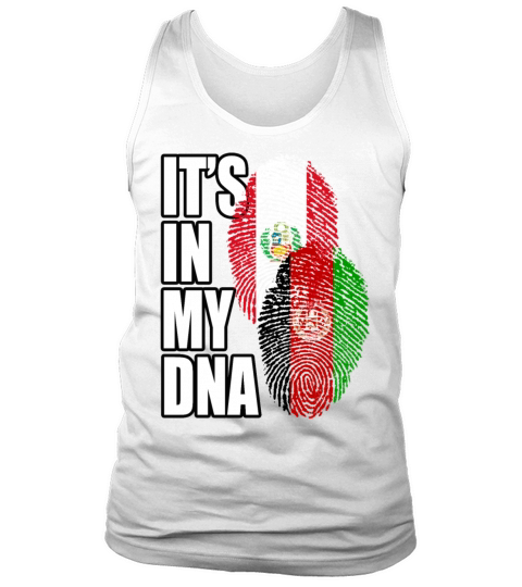 Afghan And Peruvian Mix Heritage DNA Flag Tank Top Unisex