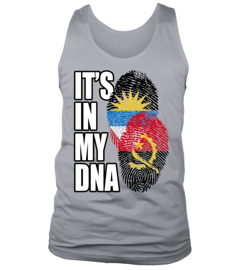 Angolan And Antiguan Mix Heritage DNA Flag Tank Top Unisex