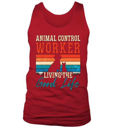 Animal Officer Animal Control Worker Retro Catcher Tank Top Unisex