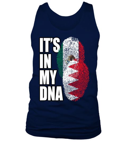 Bahraini And Mexican Mix Heritage DNA Flag Tank Top Unisex