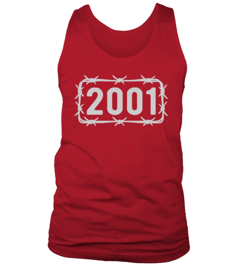 Birthday Vintage 2001 Barbed Wire Tank Top Unisex