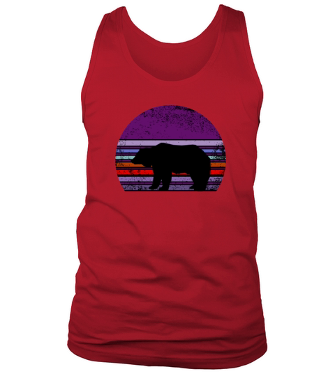 California Bear Retro Vintage Sunset Tank Top Unisex