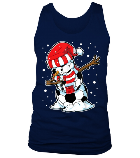 Dabbing Snowman Soccer Ball Christmas Santa Boys K Tank Top Unisex