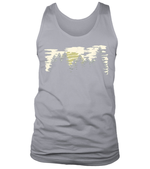 Dark Forest Nature Winter Vintage Tank Top Unisex