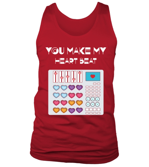 DJ Rave Techno Music Hearts Day Valentines Tank Top Unisex