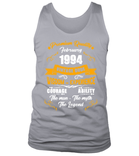 February 1994 Vintage Birthday Present Tank Top Unisex