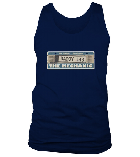 Husband Dad Mechanic Hero Father Vintage license Tank Top Unisex