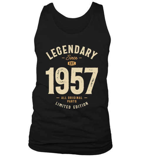 Legendary Since 1957 66th Birthday Tank Top Unisex