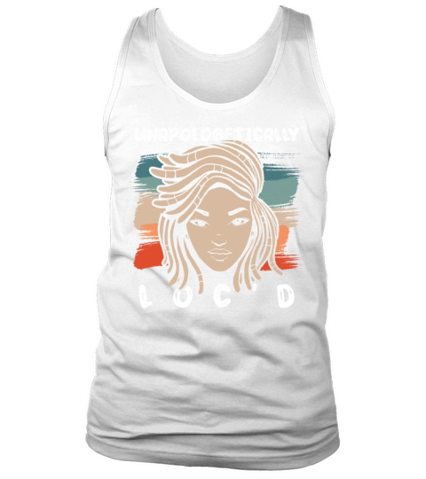 Locd Up Afro Hair Black American African Girl Tank Top Unisex