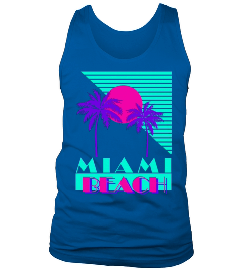 Miami Beach 80s Retro Tank Top Unisex