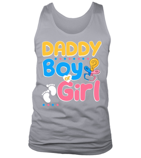 Pink or Blue Daddy Loves You Best Dad Ever Tank Top Unisex