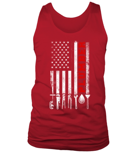 Plumbing Plumber American Flag Tank Top Unisex