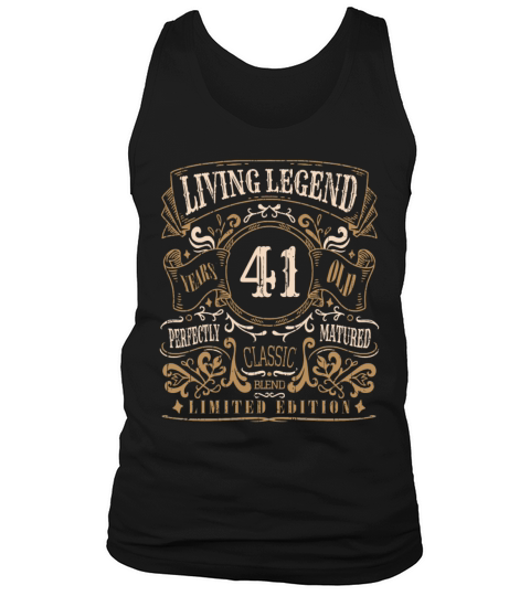 Retro Vintage Birth Whiskey Age 41 Years Old Tank Top Unisex