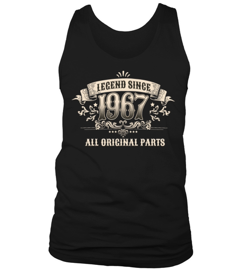 Retro Vintage Legend Since 1967 Original Parts Tank Top Unisex