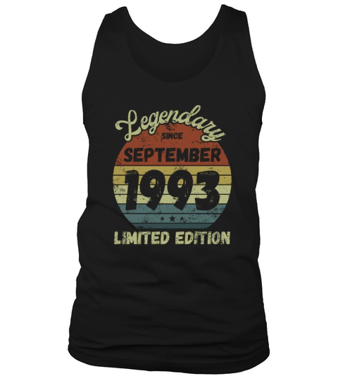 September 1993 - Vintage Birthday Present Tank Top Unisex