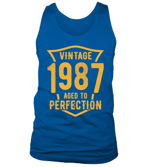 Vintage 1987 Aged To Perfection 36th Birthday Tank Top Unisex