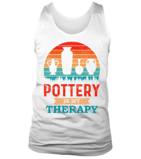 Vintage Pottery Ceramic Tank Top Unisex