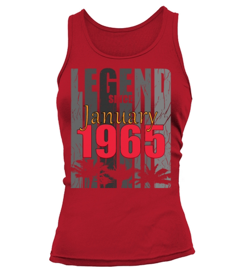 1965 January vintage birthday Tank top Woman