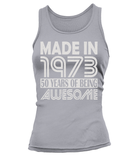50th birthday vintage 1973 50 years Tank top Woman