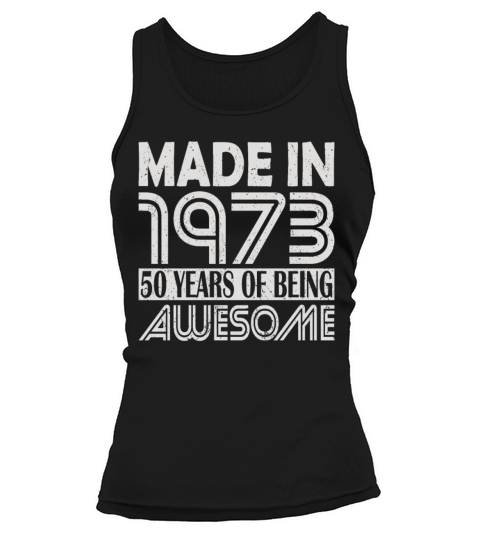 50th birthday vintage 1973 50 years Tank top Woman